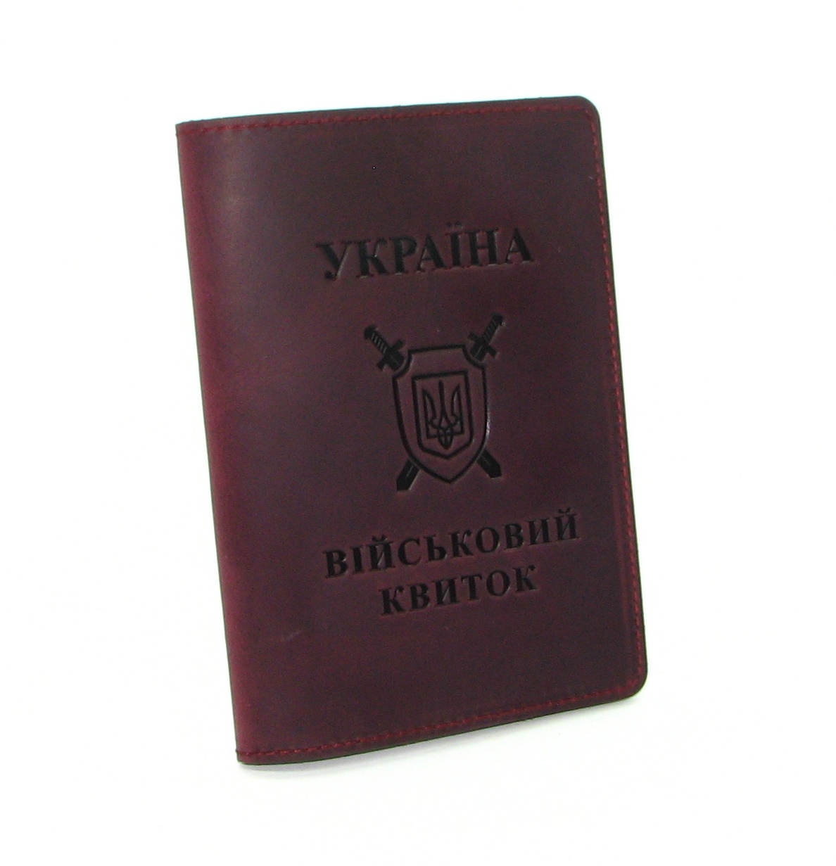Шкіряна обкладинка на військовий квиток DNK-Military-doc-H-col.L