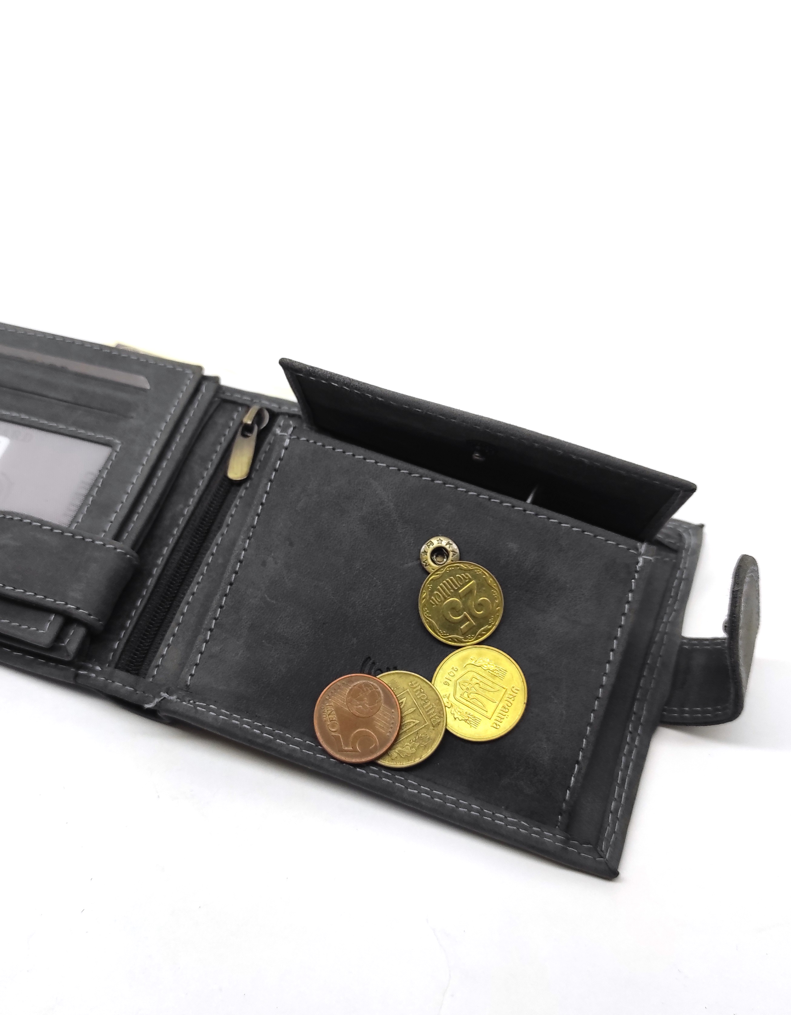Гаманець чоловічий DNK Leather DNK-N992L-CHM-BLACK сірий Гаманець чоловічий DNK Leather DNK-N992L-CHM-BLACK сірий