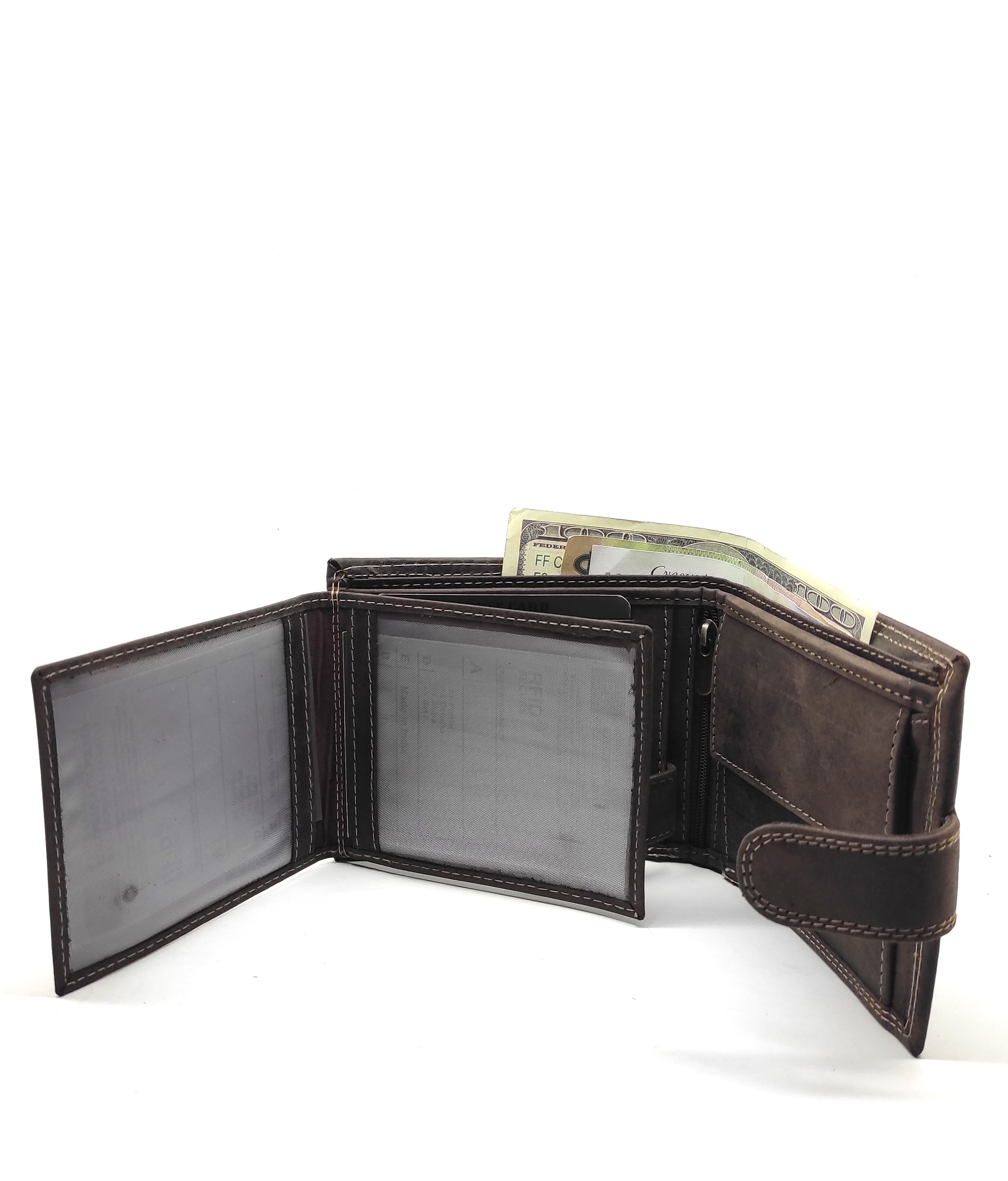 Гаманець чоловічий DNK Leather DNK-N992L-CHM-BROWN коричневий Гаманець чоловічий DNK Leather DNK-N992L-CHM-BROWN коричневий