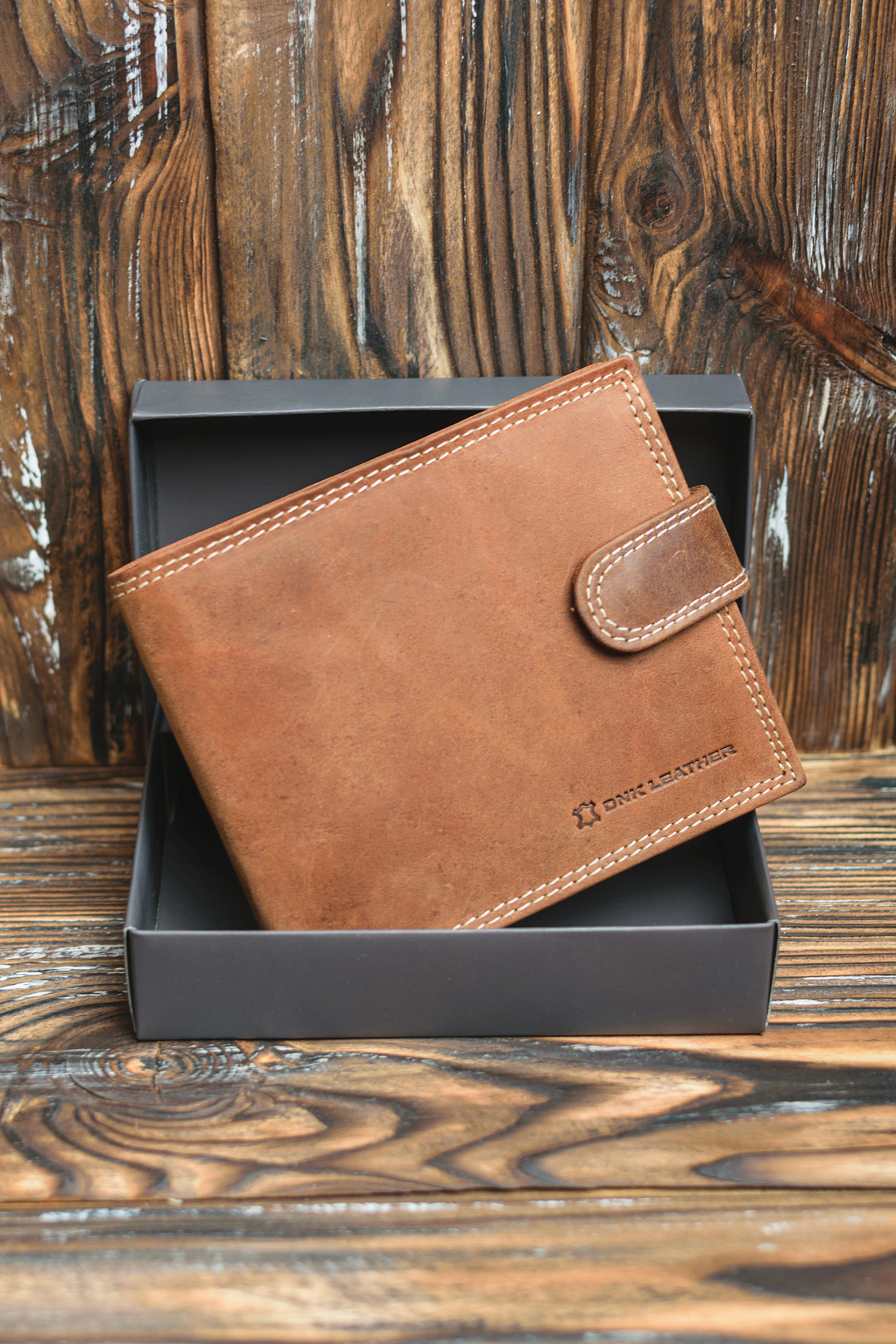 Гаманець чоловічий DNK Leather DNK-N992L-CHM-COGNAC світло-коричневий