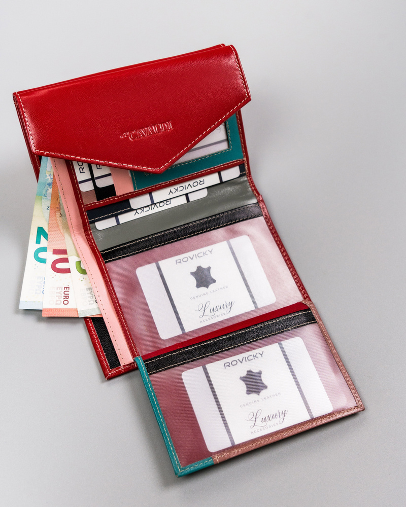 Женский кошелек Cavaldi RD-20-GCL-RED-MULTI Женский кошелек Cavaldi RD-20-GCL-RED-MULTI
