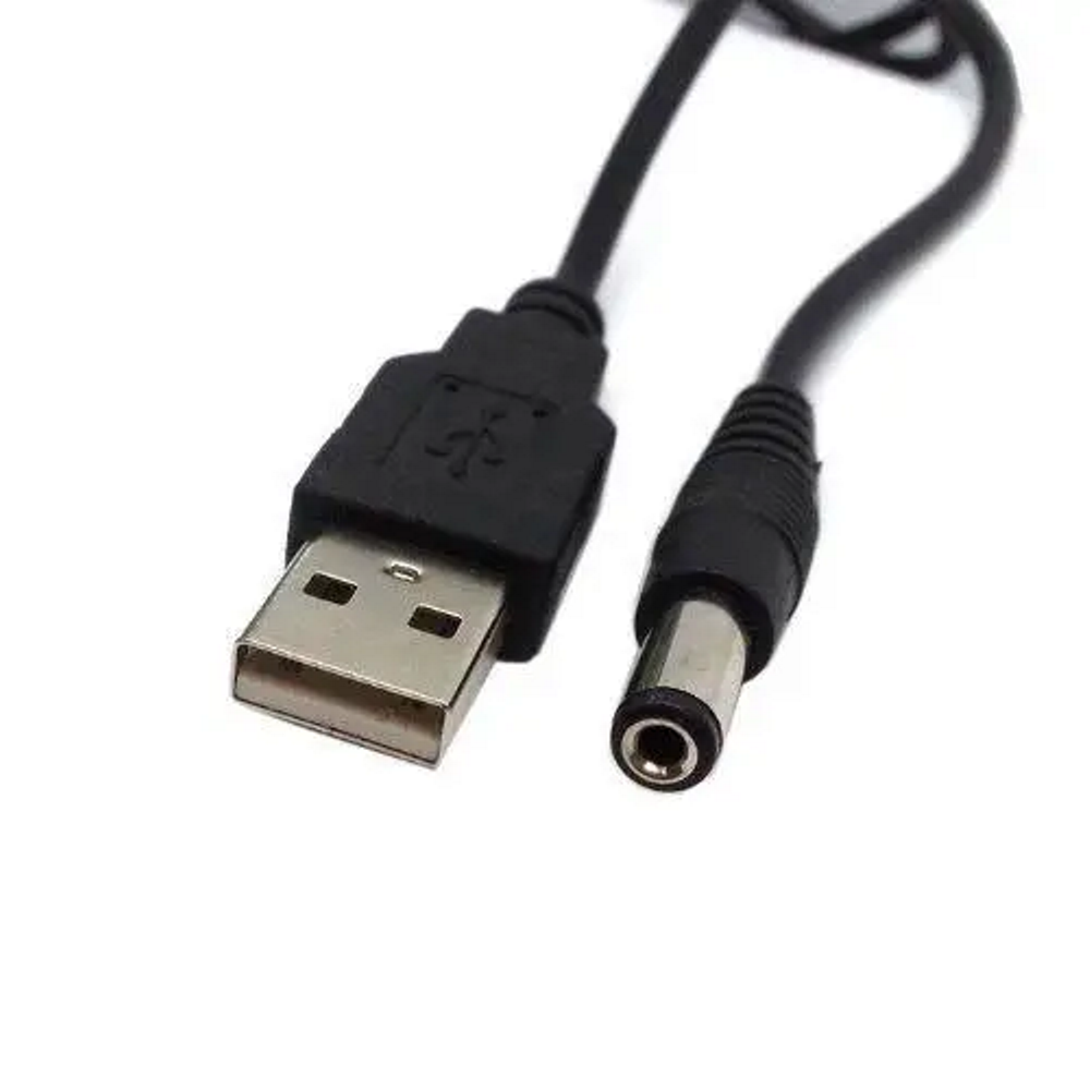 Кабель питания USB to DC 5.5x2.1мм 0.8м Кабель питания USB to DC 5.5x2.1мм 0.8м