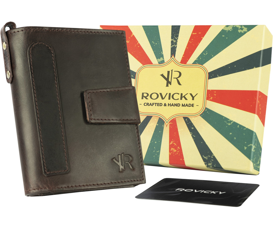 Кошелек мужской Rovicky N1227-RHP-BROWN