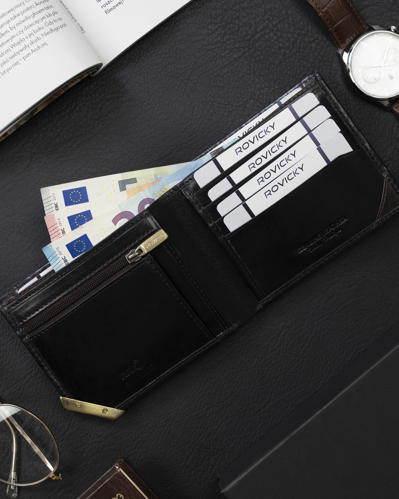 Портмоне мужское Rovicky N993-RVTM-GL-BLACK Портмоне мужское Rovicky N993-RVTM-GL-BLACK