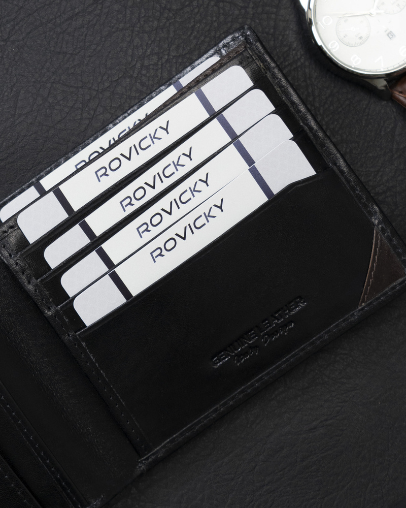 Портмоне мужское Rovicky N993-RVTM-GL-BLACK Портмоне мужское Rovicky N993-RVTM-GL-BLACK