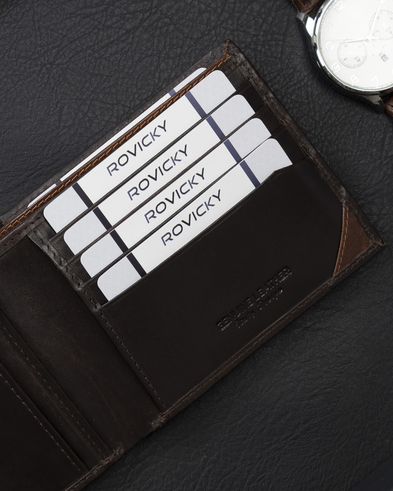 Портмоне мужское Rovicky N993-RVTM-GN-BROWN Портмоне мужское Rovicky N993-RVTM-GN-BROWN