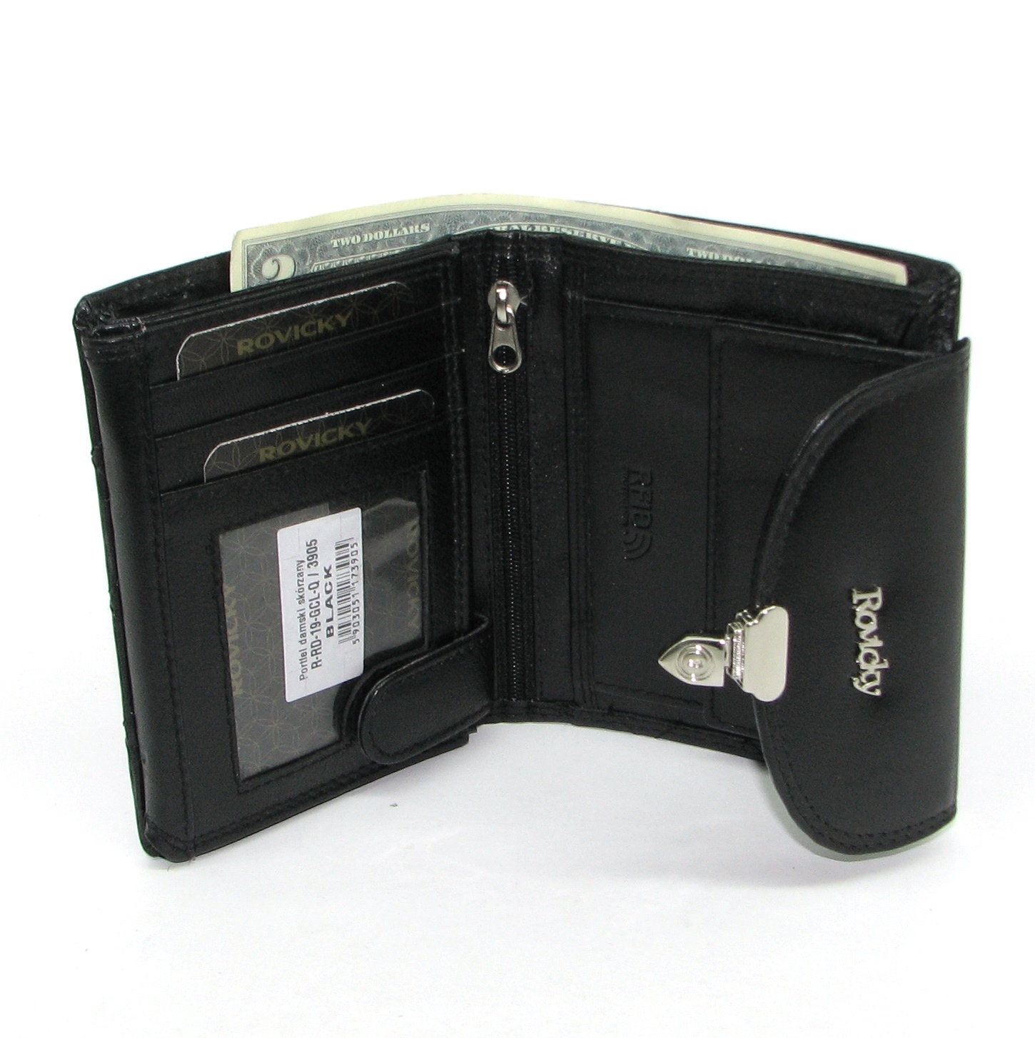 Кошелек женский Rovicky R-RD-19-GCL-Q-BLACK Кошелек женский Rovicky R-RD-19-GCL-Q-BLACK