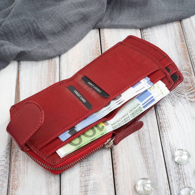 Гаманець жіночий шкіряний Paolo Peruzz AL-24-RD червоний Гаманець жіночий шкіряний Paolo Peruzz AL-24-RD червоний