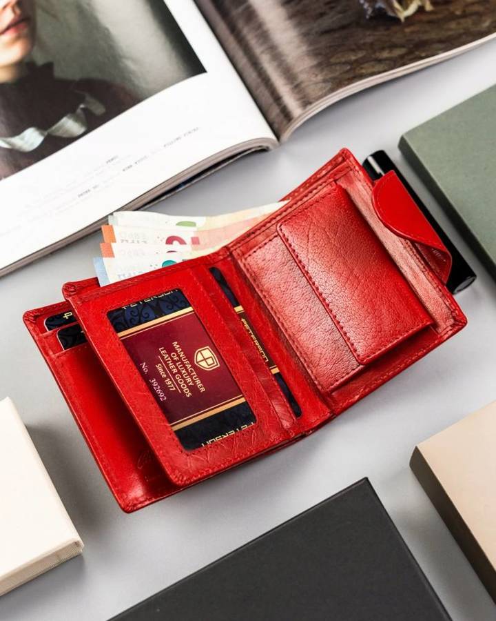 Гаманець жіночий PETERSON PTN-2517-BO-Red Гаманець жіночий PETERSON PTN-2517-BO-Red