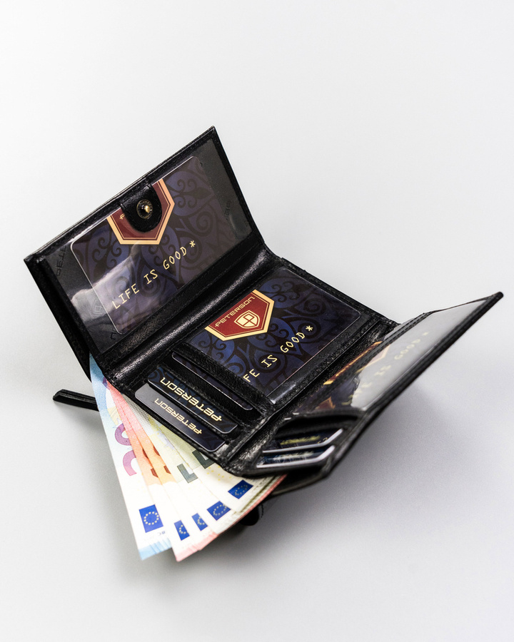 Гаманець жіночий PETERSON PTN-247-BO-Black Гаманець жіночий PETERSON PTN-247-BO-Black
