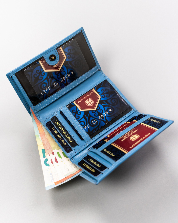 Гаманець жіночий PETERSON PTN-247-BO-Blue Гаманець жіночий PETERSON PTN-247-BO-Blue