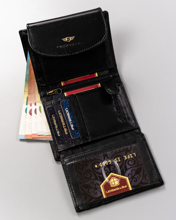 Гаманець жіночий PETERSON PTN-405-BO-Black Гаманець жіночий PETERSON PTN-405-BO-Black