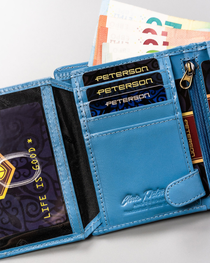 Гаманець жіночий PETERSON PTN-405-BO-Blue Гаманець жіночий PETERSON PTN-405-BO-Blue