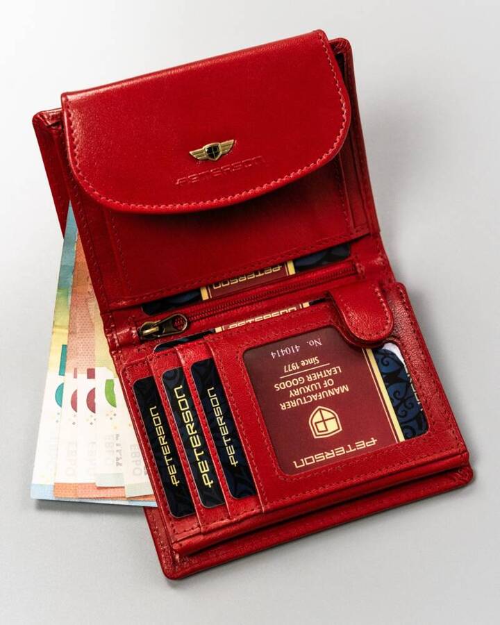 Гаманець жіночий PETERSON PTN-405-BO-Red Гаманець жіночий PETERSON PTN-405-BO-Red