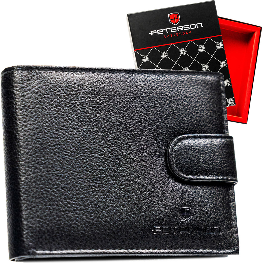 Гаманець чоловічий шкіряний PETERSON PTN-N992L-SPDM-Black Гаманець чоловічий шкіряний PETERSON PTN-N992L-SPDM-Black