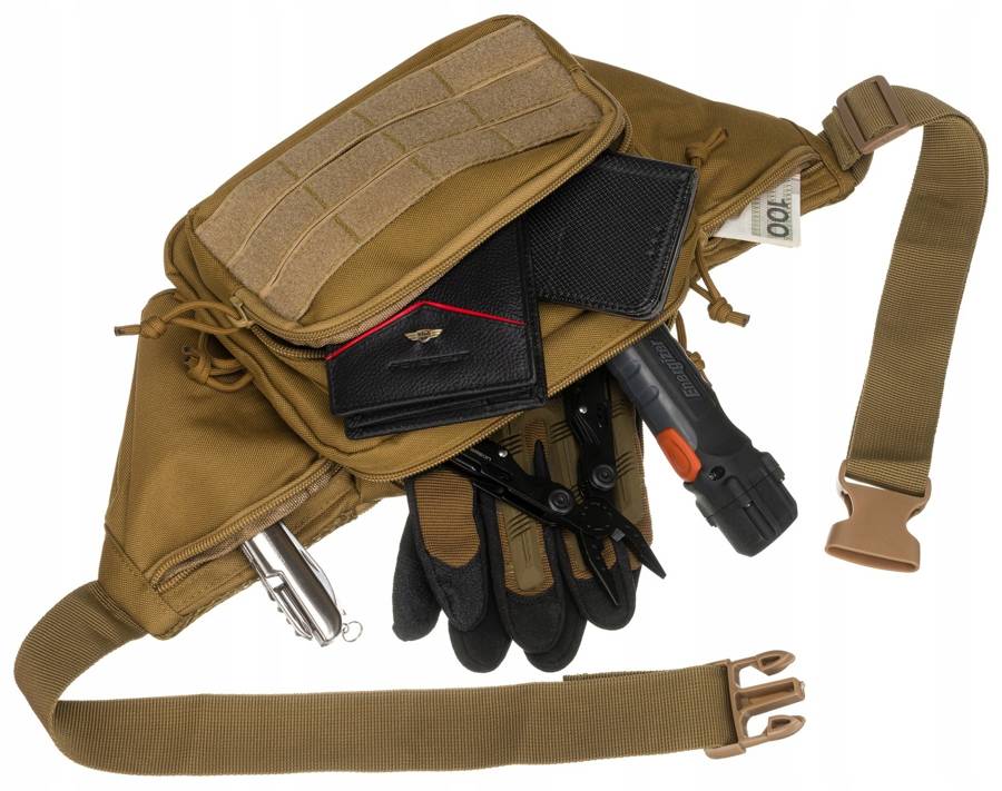 Тактическая сумка на пояс 410*170*90мм поясной рюкзак PETERSON 716-02-8992-Khaki Тактическая сумка на пояс 410*170*90мм поясной рюкзак PETERSON 716-02-8992-Khaki