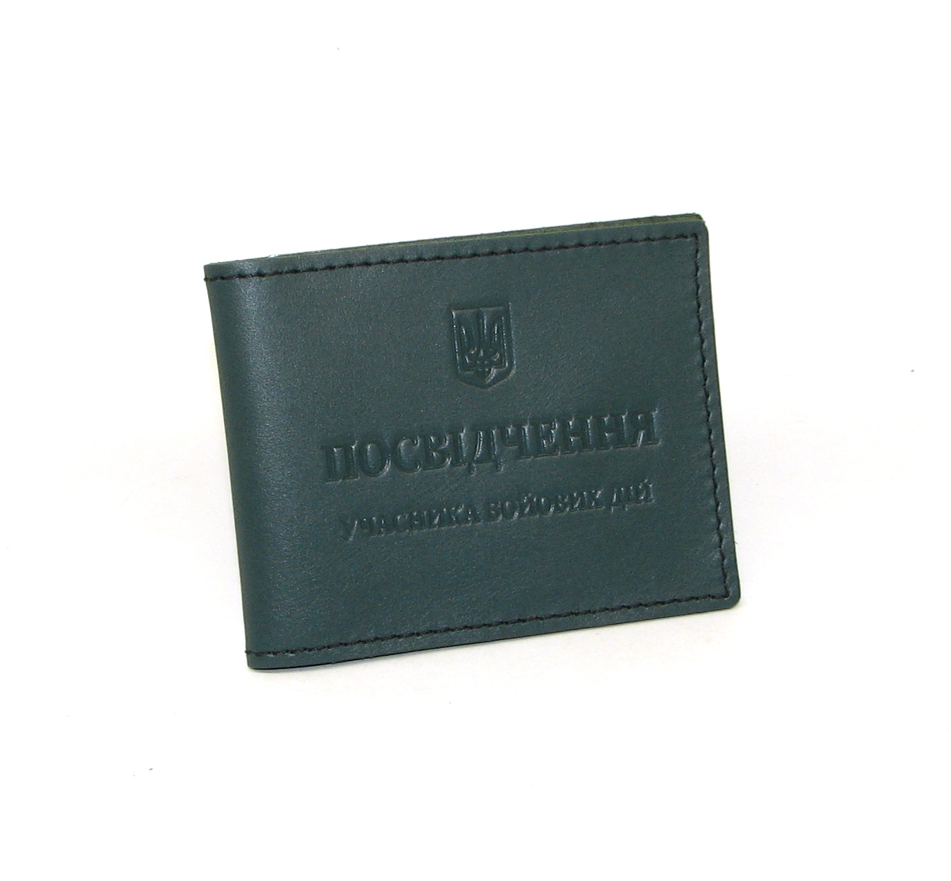 Обкладинка з натуральної шкіри на посвідчення учасника бойових дій УБД DNK-UBD-KR-col.C