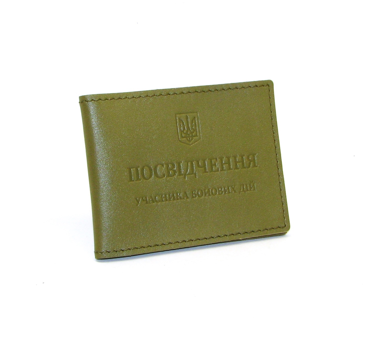 Обкладинка з натуральної шкіри на посвідчення учасника бойових дій УБД DNK-UBD-KR-col.G
