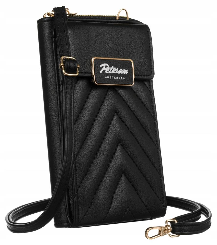 Женская сумка кошелек для телефона через плечо PETERSON PTN-M-10-4796-BLACK Женская сумка кошелек для телефона через плечо PETERSON PTN-M-10-4796-BLACK