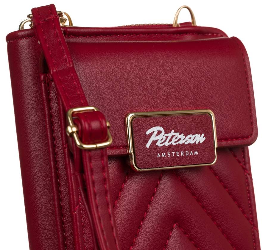 Женская сумка кошелек для телефона через плечо PETERSON PTN-M-10-4802-RED Женская сумка кошелек для телефона через плечо PETERSON PTN-M-10-4802-RED