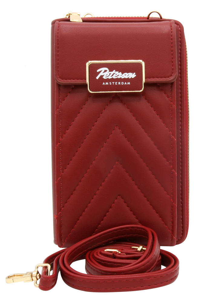 Женская сумка кошелек для телефона через плечо PETERSON PTN-M-10-4802-RED Женская сумка кошелек для телефона через плечо PETERSON PTN-M-10-4802-RED