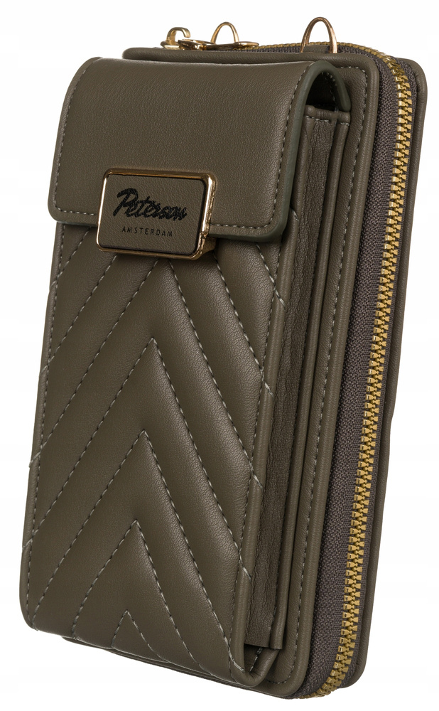 Женская сумка кошелек для телефона через плечо PETERSON PTN-M-10-4819-GREY Женская сумка кошелек для телефона через плечо PETERSON PTN-M-10-4819-GREY