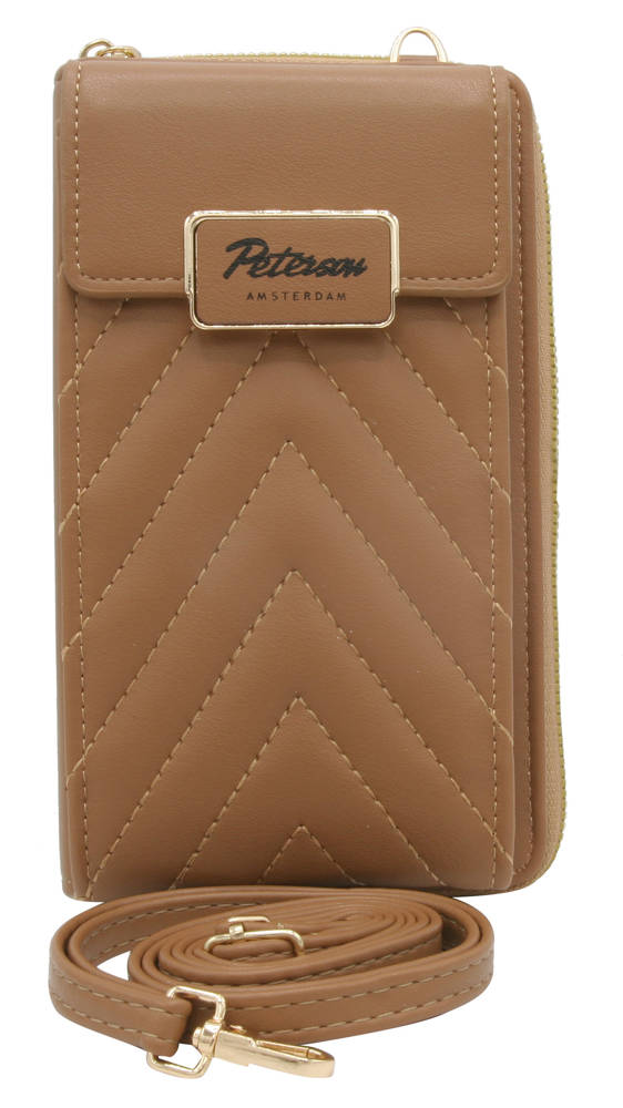 Женская сумка кошелек для телефона через плечо PETERSON PTN-M-10-4833-BIEGE Женская сумка кошелек для телефона через плечо PETERSON PTN-M-10-4833-BIEGE