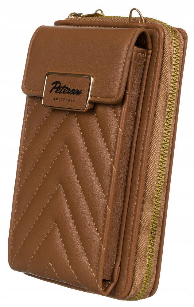 Женская сумка кошелек для телефона через плечо PETERSON PTN-M-10-4833-BIEGE Женская сумка кошелек для телефона через плечо PETERSON PTN-M-10-4833-BIEGE
