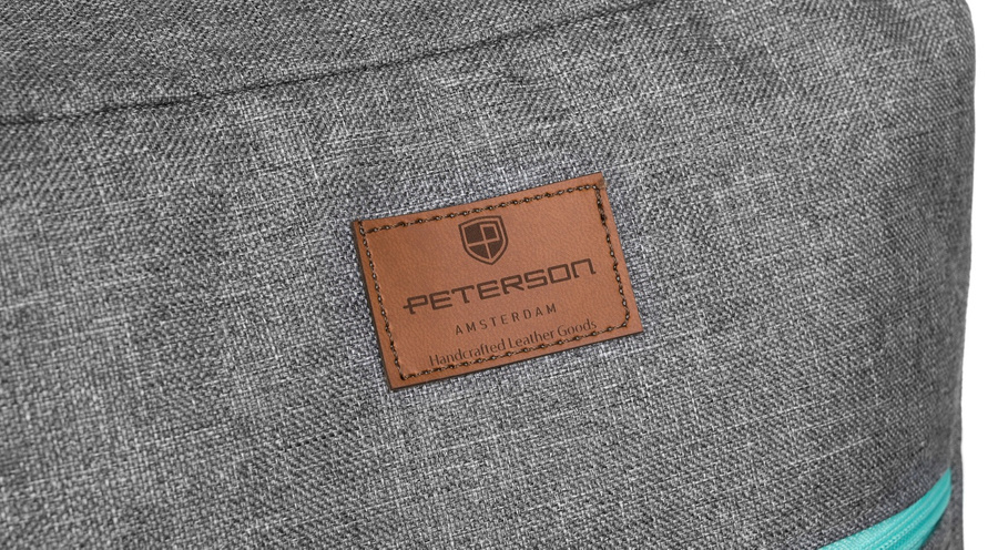 Дорожный рюкзак для ручной клади 40 x 20 x 25 PETERSON PP-GREY-BLUE Дорожный рюкзак для ручной клади 40 x 20 x 25 PETERSON PP-GREY-BLUE