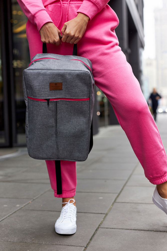 Дорожный рюкзак для ручной клади 40 x 20 x 25 PETERSON PP-GREY-PINK