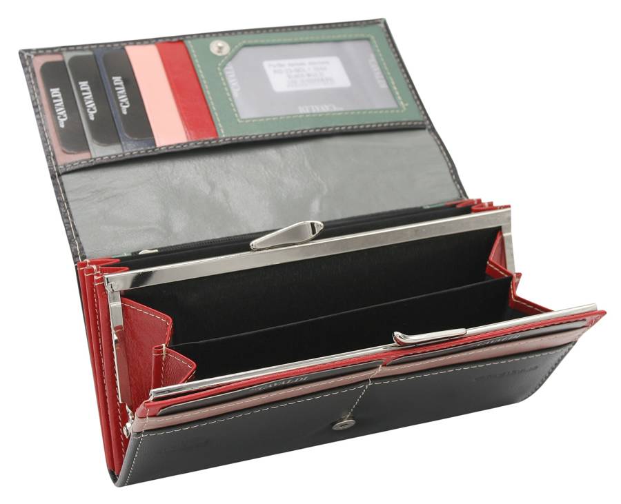Кошелек женский Cavaldi RD-23-GCL-Black-Multy Кошелек женский Cavaldi RD-23-GCL-Black-Multy