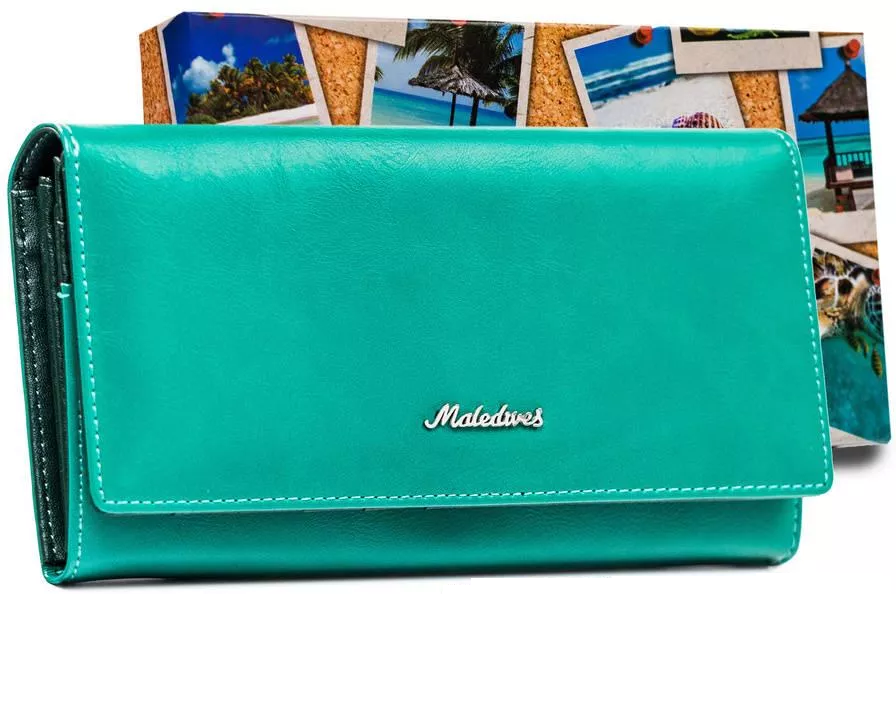 Кошелек женский MALEDIVES M-P24-20-TURQUOISE Кошелек женский MALEDIVES M-P24-20-TURQUOISE