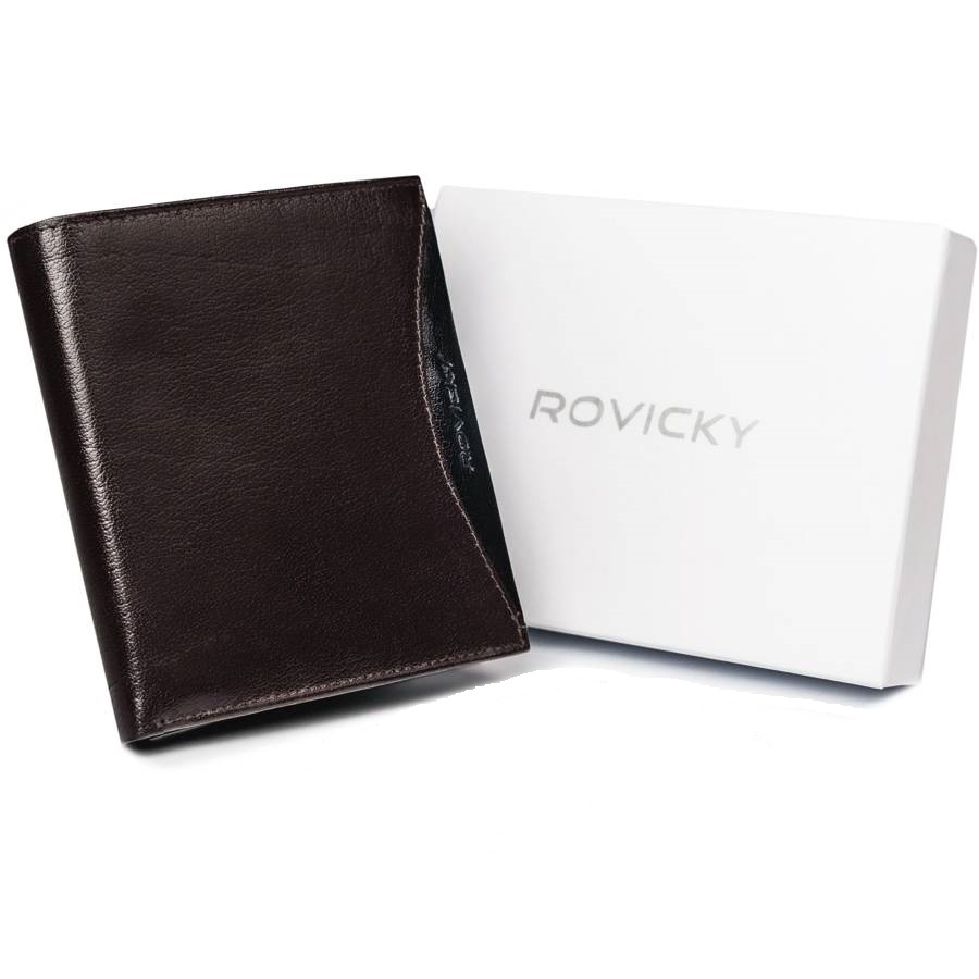 Кошелек мужской Rovicky 1552-03-BOR-BROWN-BLK