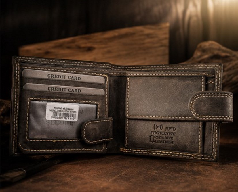 Гаманець чоловічий шкіряний DNK Leather DNK-N0035L-CHM коричневий Гаманець чоловічий шкіряний DNK Leather DNK-N0035L-CHM коричневий