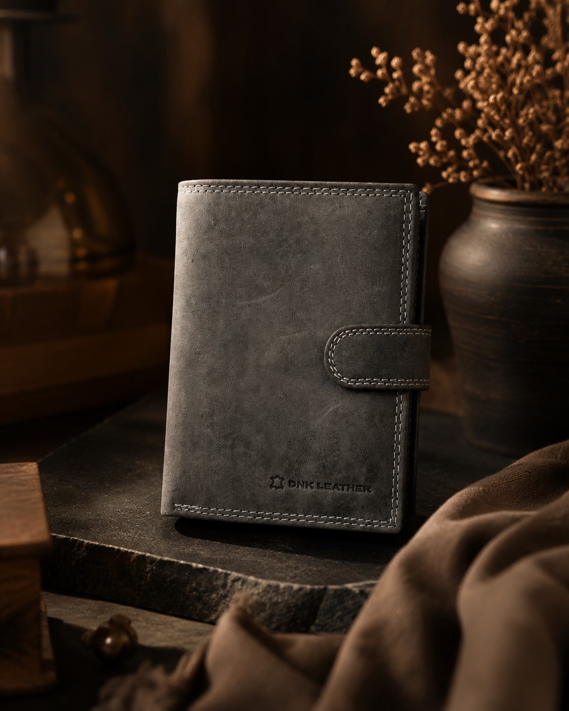 Гаманець чоловічий шкіряний DNK Leather DNK-N4L-CHM чорний