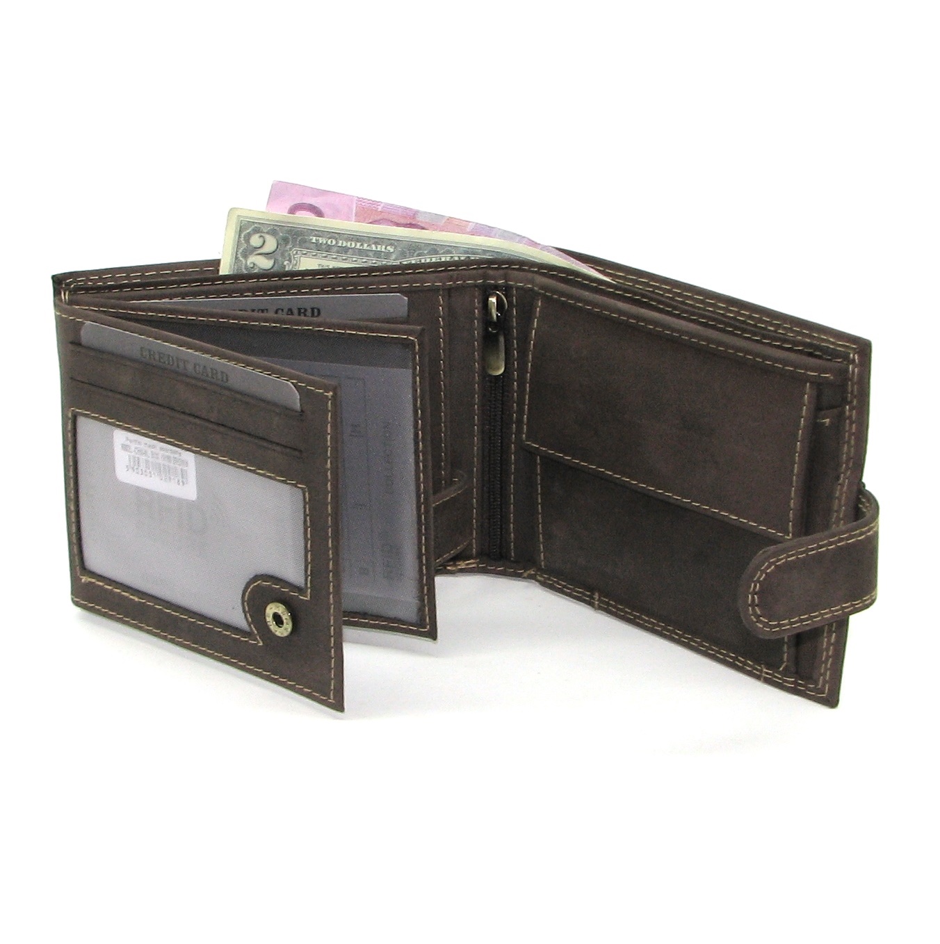 Кошелек мужской DNK Leather N992L-CHM-P коричневый Кошелек мужской DNK Leather N992L-CHM-P коричневый
