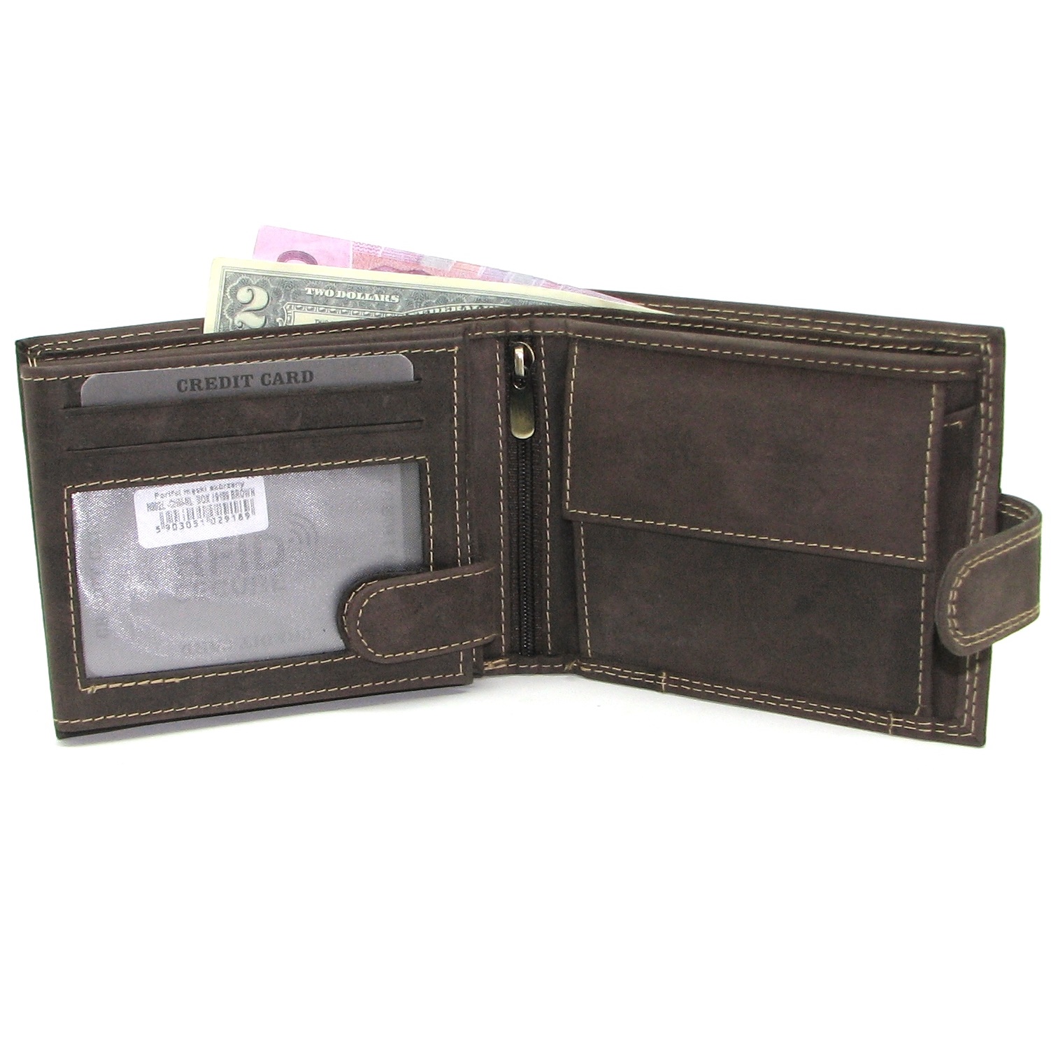 Кошелек мужской DNK Leather N992L-CHM-P коричневый Кошелек мужской DNK Leather N992L-CHM-P коричневый