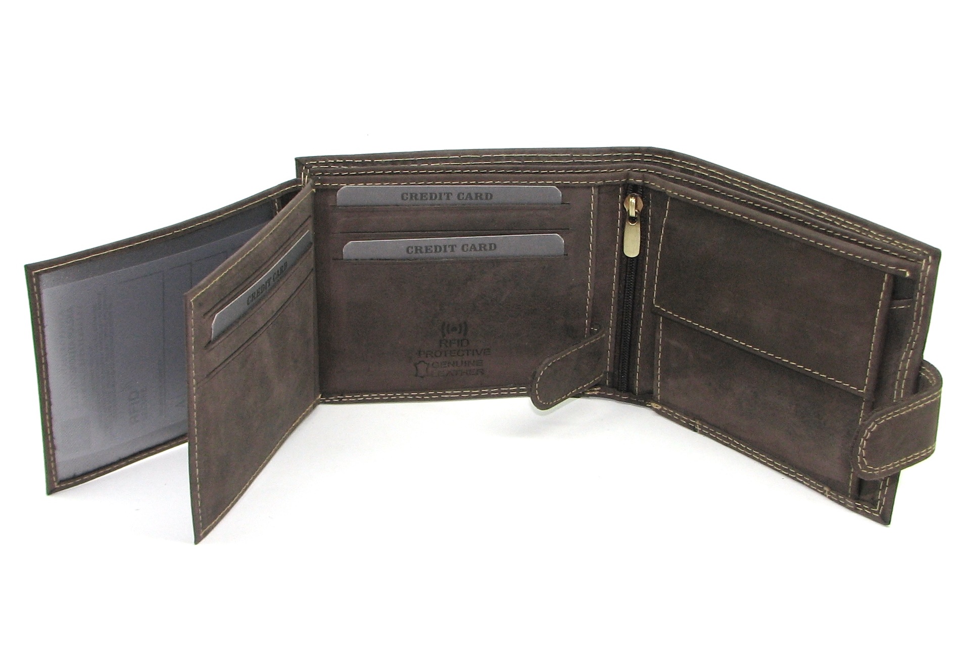 Кошелек мужской DNK Leather N992L-CHM-P коричневый Кошелек мужской DNK Leather N992L-CHM-P коричневый