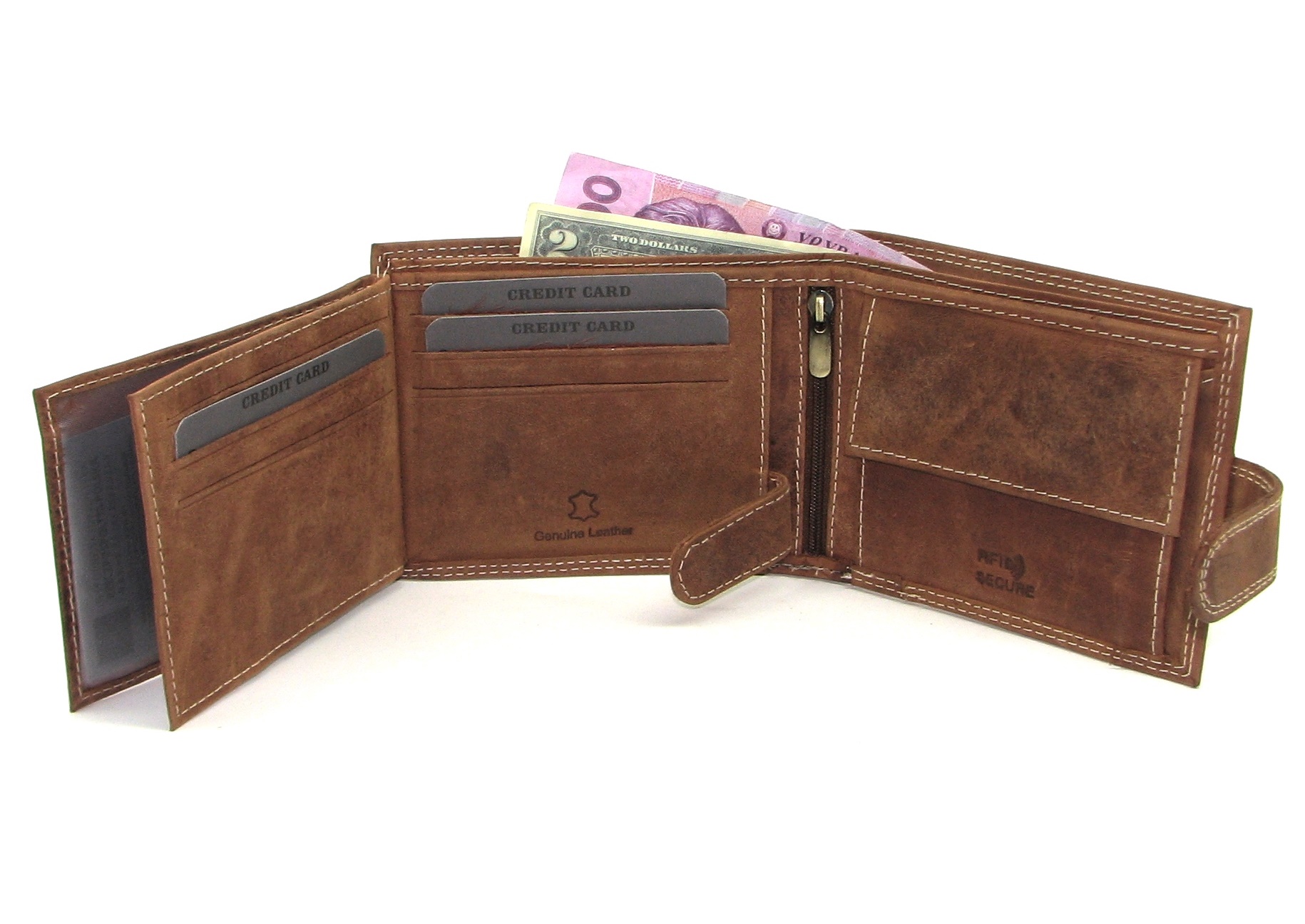 Кошелек мужской DNK Leather N992L-CHM-P светло-коричневый Кошелек мужской DNK Leather N992L-CHM-P светло-коричневый