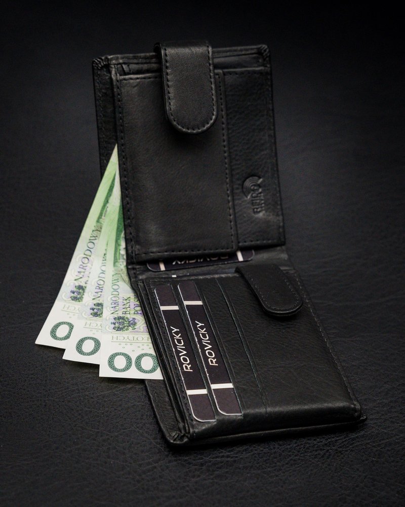 Кошелек мужской Rovicky N05L-PZ-CCR-BLACK Кошелек мужской Rovicky N05L-PZ-CCR-BLACK