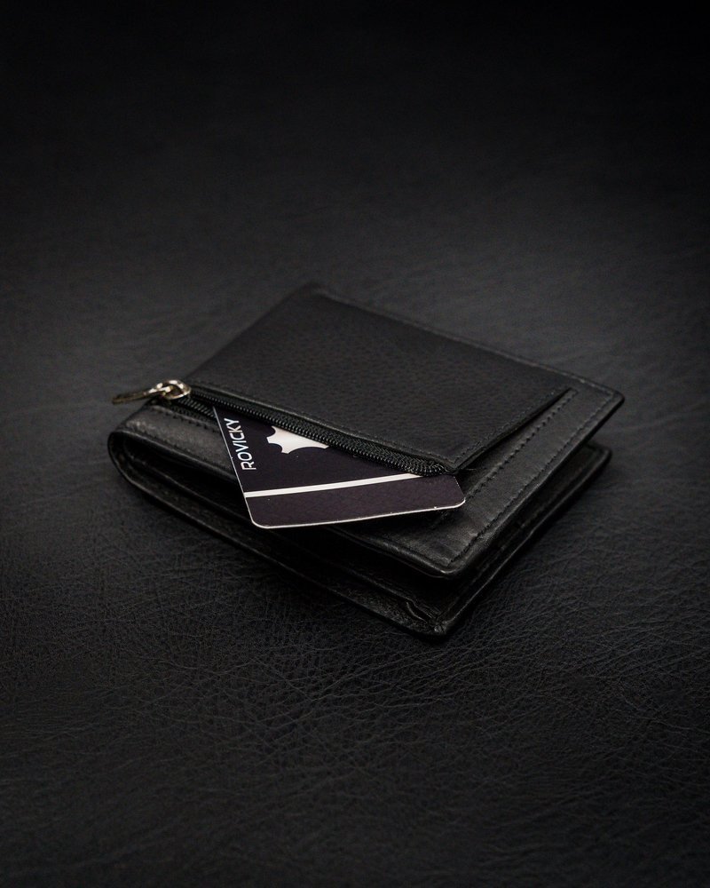 Кошелек мужской Rovicky N8824-PZ-CCR-BLACK Кошелек мужской Rovicky N8824-PZ-CCR-BLACK