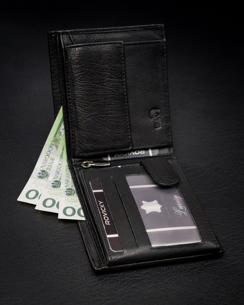 Кошелек мужской Rovicky N992-PZ-CCR-BLACK Кошелек мужской Rovicky N992-PZ-CCR-BLACK