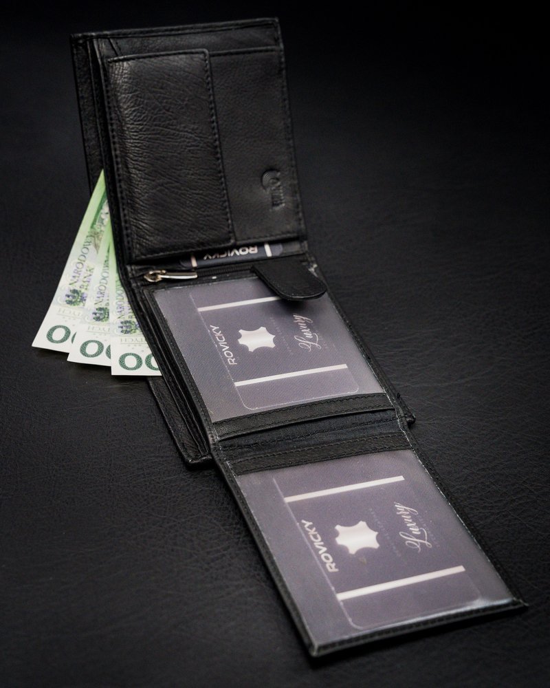 Кошелек мужской Rovicky N992-PZ-CCR-BLACK Кошелек мужской Rovicky N992-PZ-CCR-BLACK
