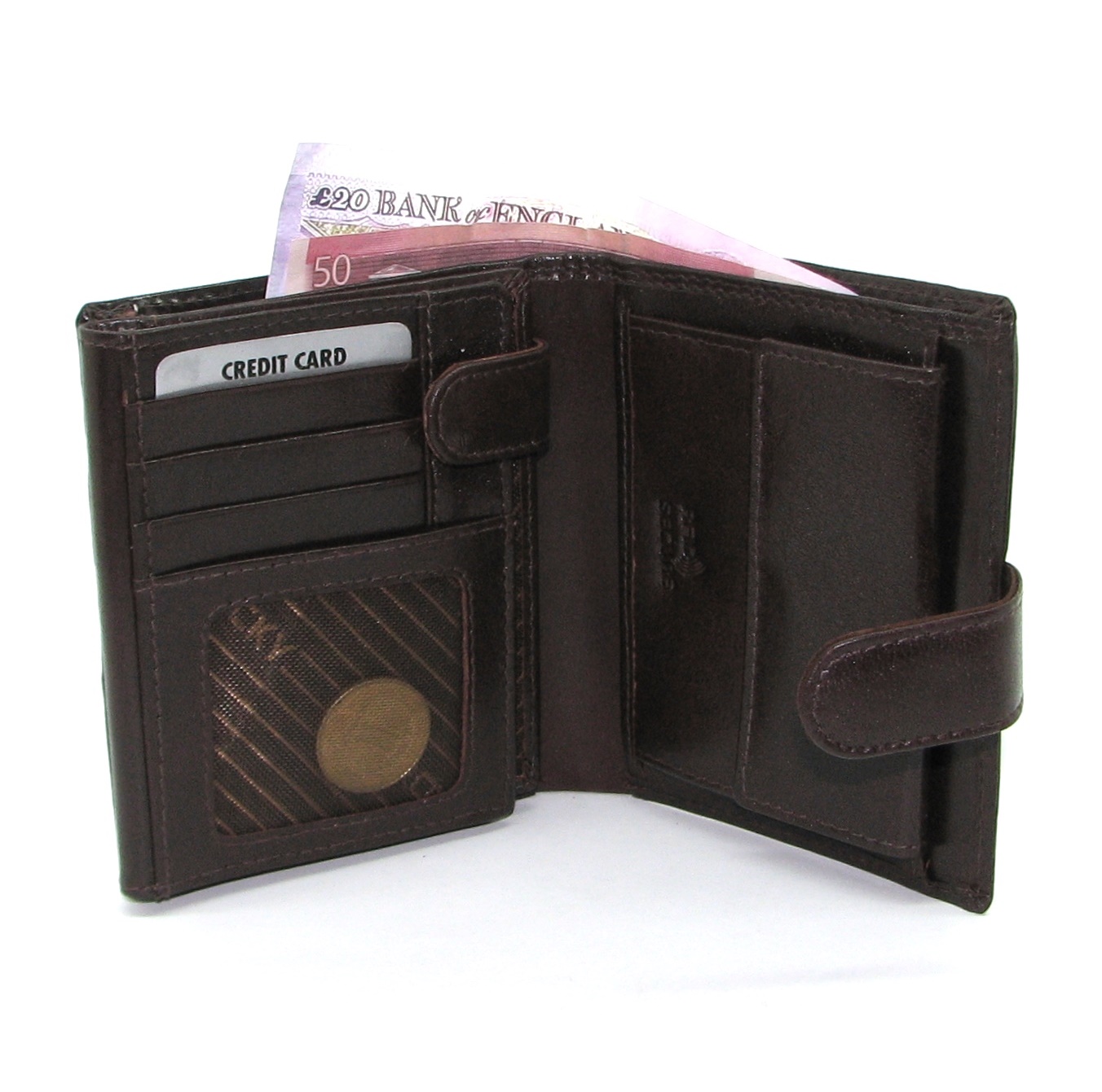 Кошелек мужской Rovicky PC-102L-BAR-BROWN Кошелек мужской Rovicky PC-102L-BAR-BROWN