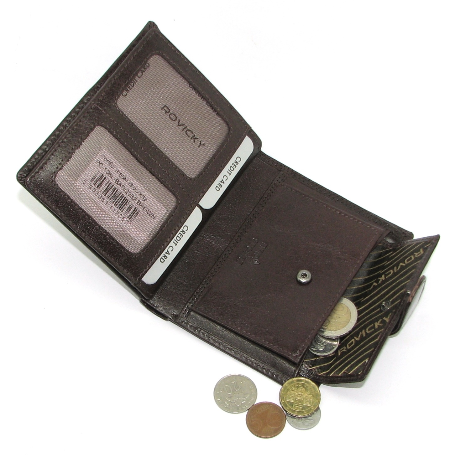Кошелек мужской Rovicky PC-106L-BAR-BROWN Кошелек мужской Rovicky PC-106L-BAR-BROWN