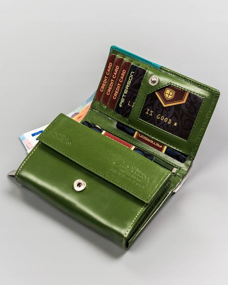Гаманець жіночий PETERSON PTN-02-GCL-Y-BWT Гаманець жіночий PETERSON PTN-02-GCL-Y-BWT