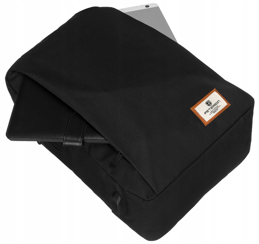 Рюкзак PETERSON PTN-BPP-02-BLACK с портом USB для зарядки Рюкзак PETERSON PTN-BPP-02-BLACK с портом USB для зарядки