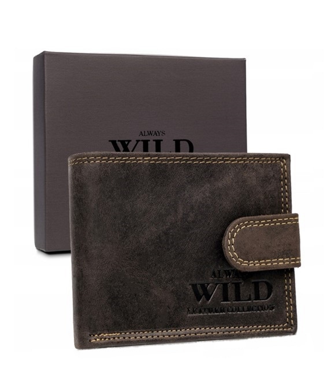 Кошелек мужской Always Wild N0035L-CHM-BROWN