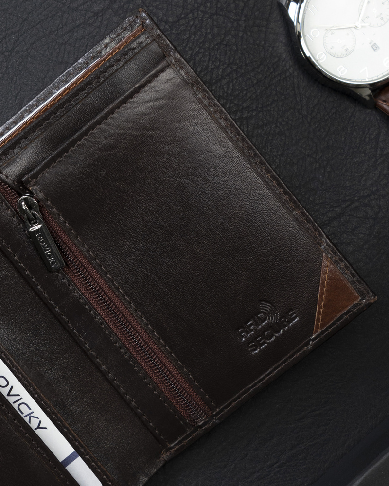 Портмоне мужское Rovicky N484-RVTM-GN-BROWN Портмоне мужское Rovicky N484-RVTM-GN-BROWN