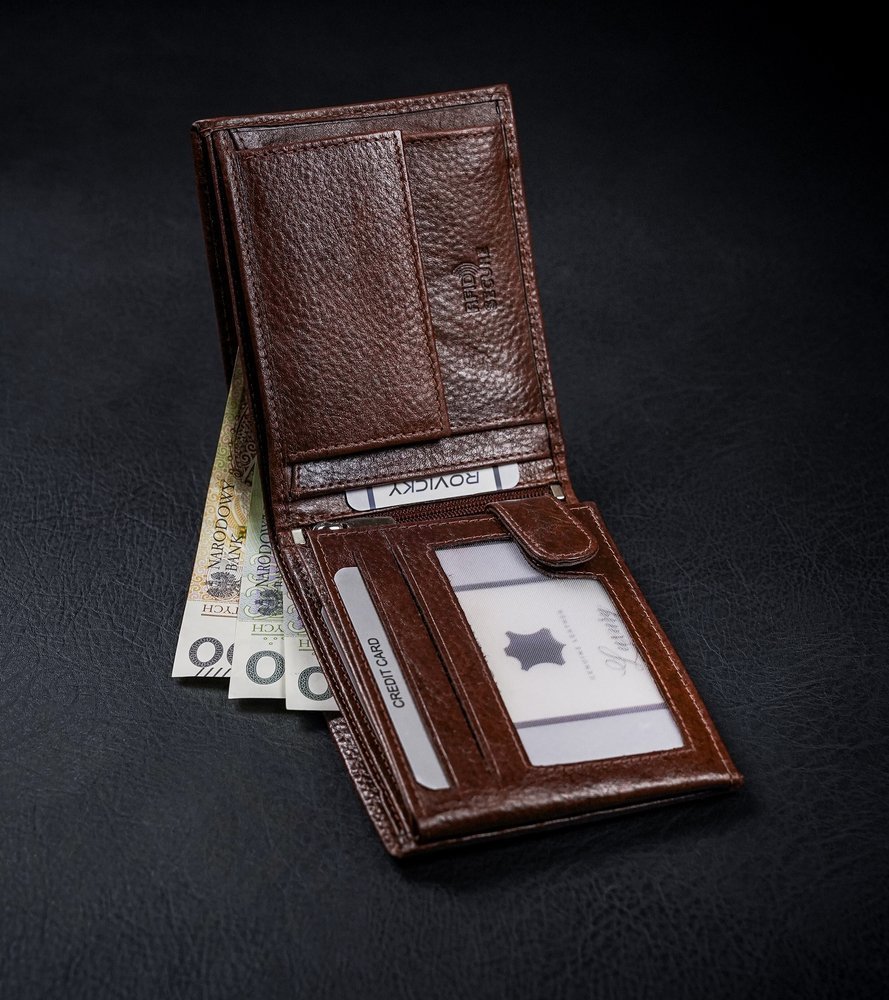 Кошелек мужской Rovicky N992-ISR-BROWN Кошелек мужской Rovicky N992-ISR-BROWN